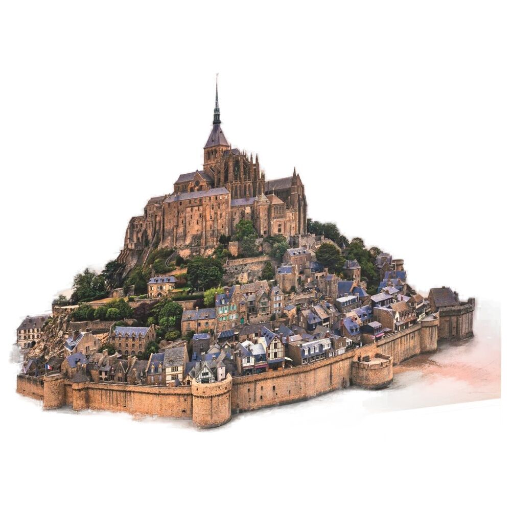 Puzzle The Mont Saint-Michel Rising High Quality 1500pzs - Frikibase.com