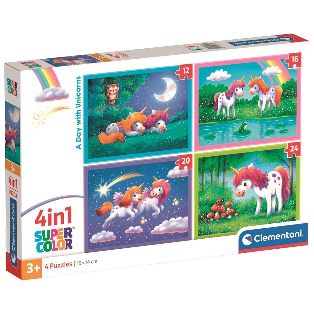 Puzzle Un dia con Unicornios 12+16+20+24pzs - Frikibase.com
