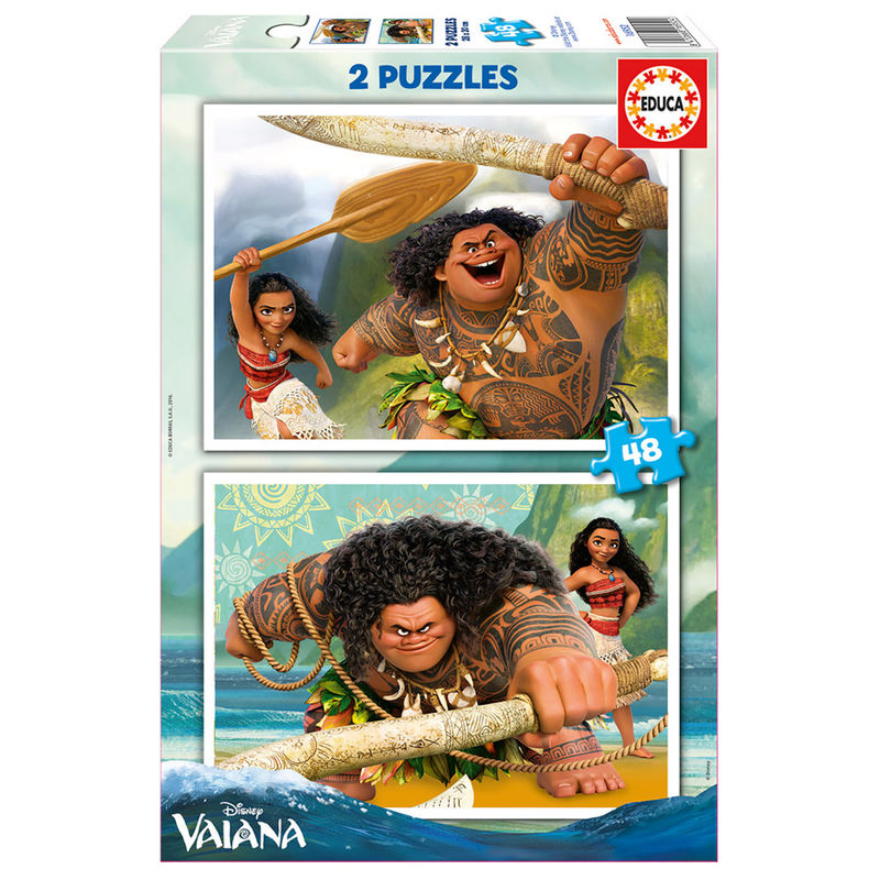Puzzle Vaiana Moana Disney 2x48pzs - Frikibase.com
