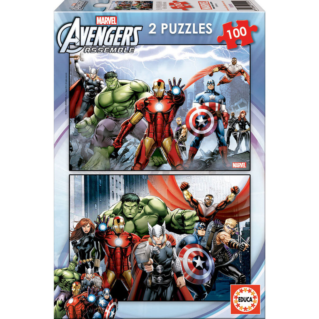 Puzzles Vengadores Avengers Marvel 2x100pzs - Frikibase.com