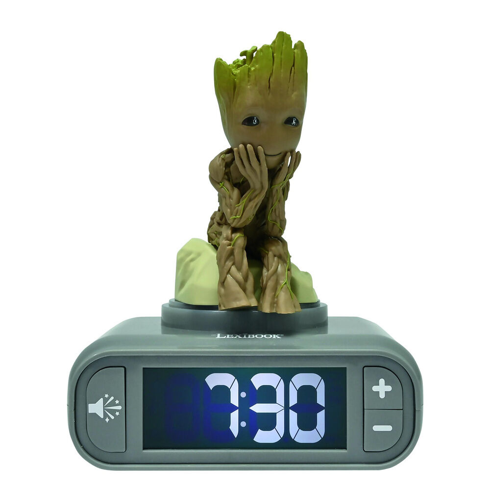 Reloj Despertador Luz Nocturna 3D Groot Guardianes de la Galaxia Marvel - Frikibase.com
