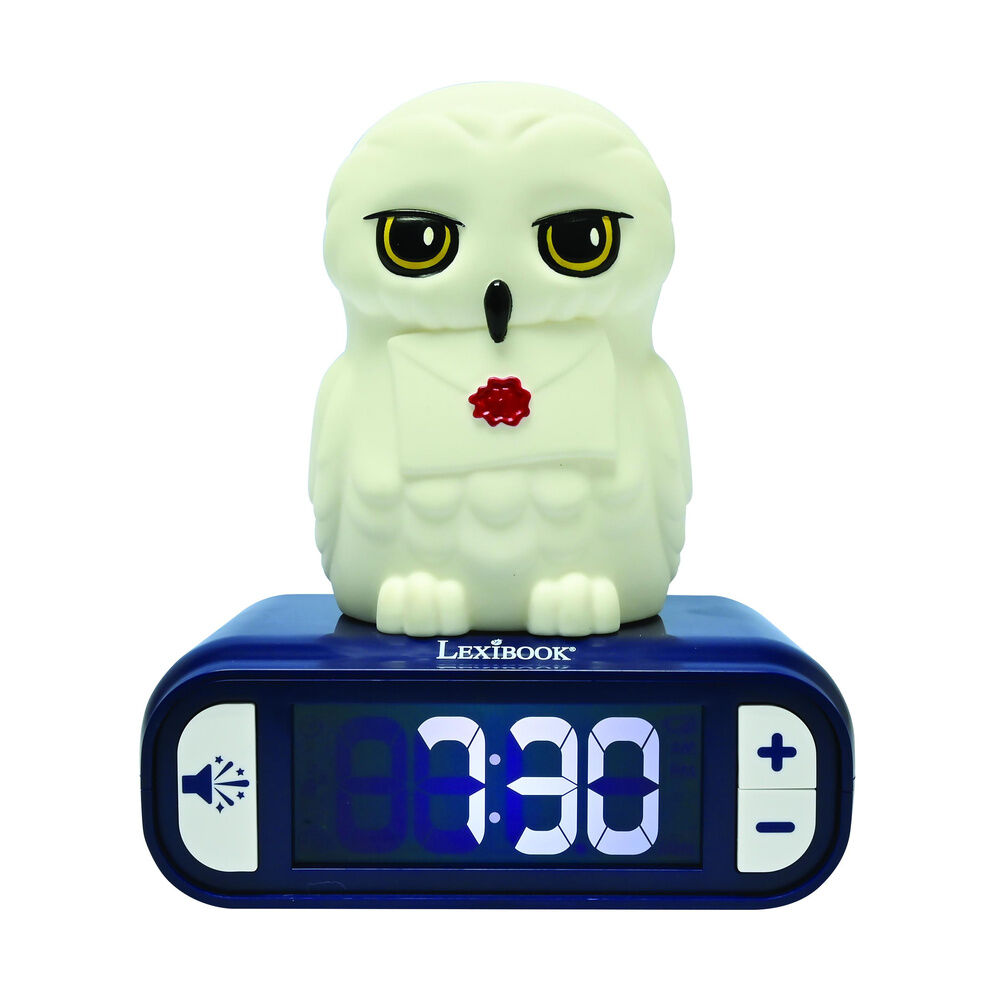 Reloj Despertador Luz Nocturna 3D Hedwig Harry Potter - Frikibase.com
