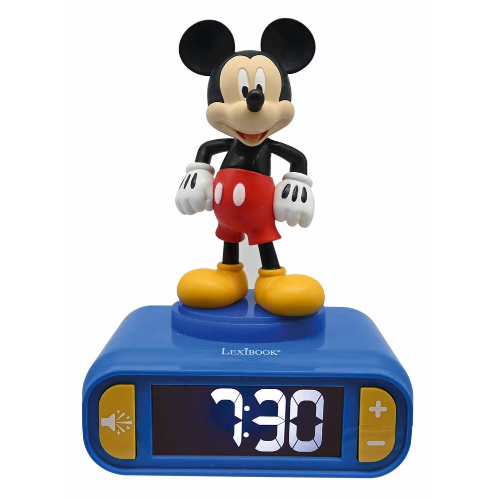 Reloj Despertador Luz Nocturna 3D Mickey Disney - Frikibase.com