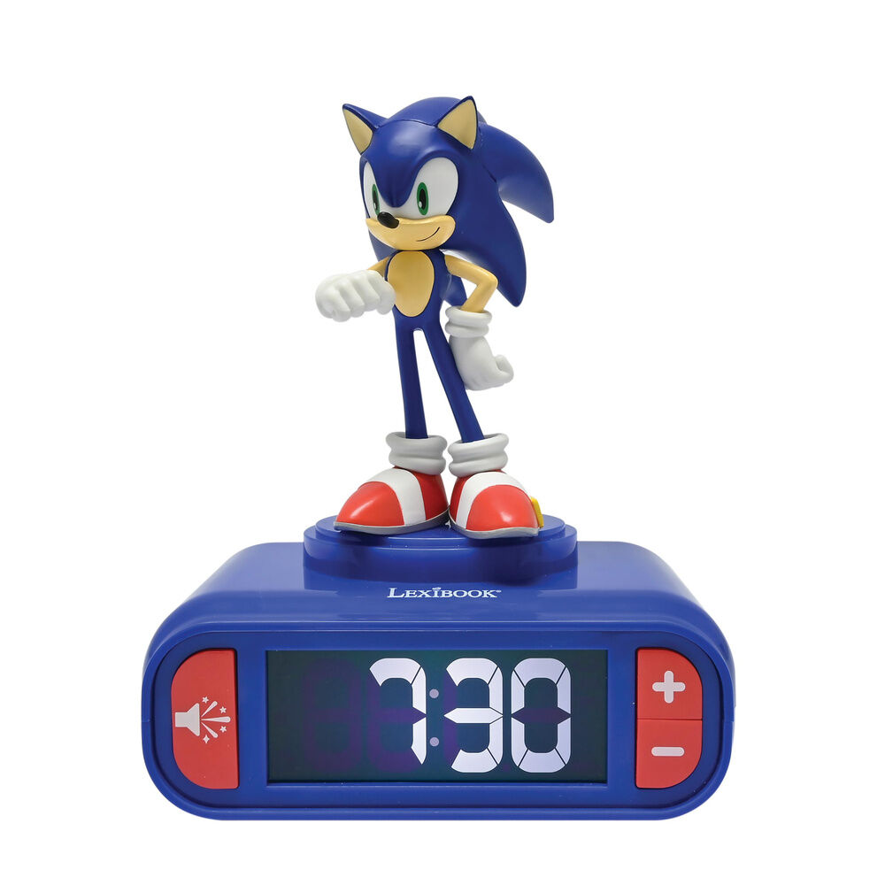 Reloj Despertador Luz Nocturna 3D Sonic the Hedgehog - Frikibase.com