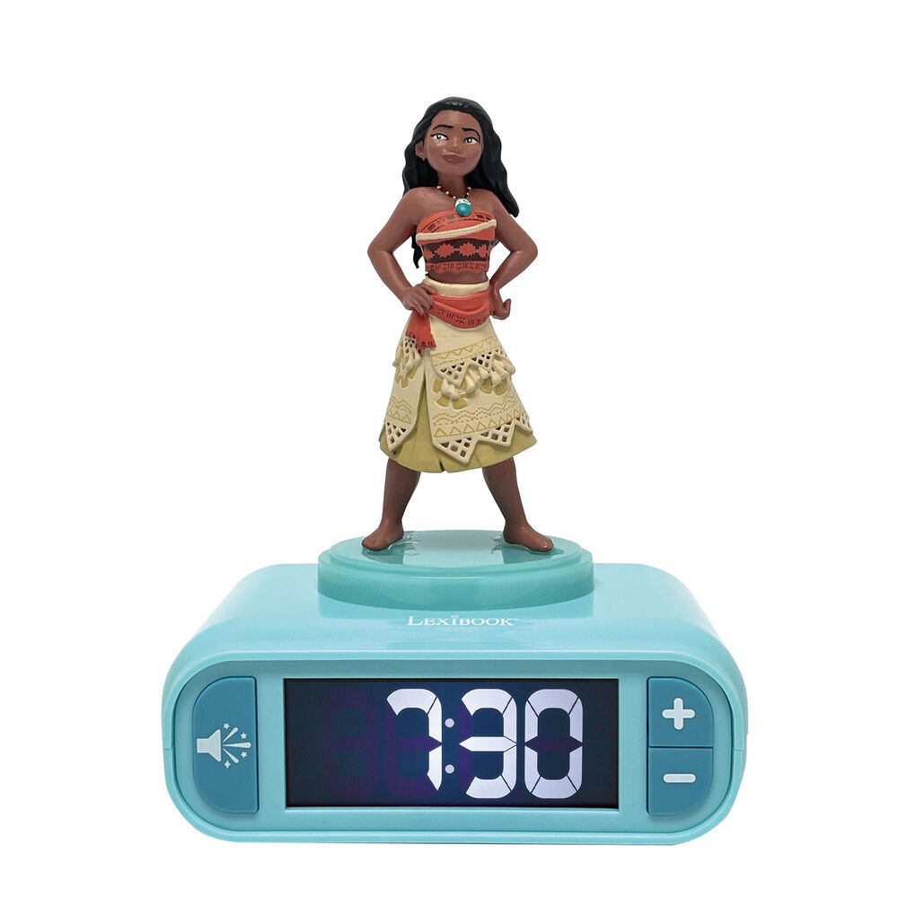 Reloj Despertador Luz Nocturna 3D Vaiana Moana Disney - Frikibase.com