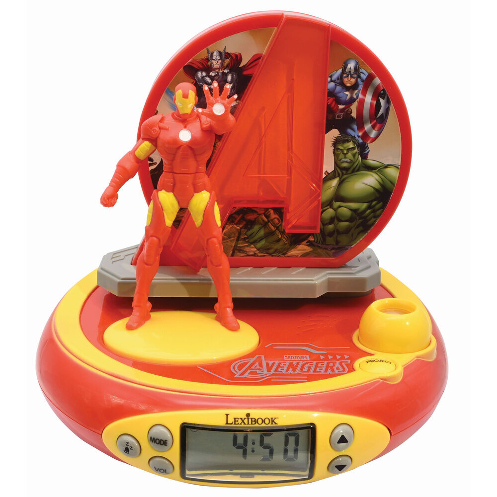 Reloj Despertador Proyector 3D Iron Man Vengadores Avengers Marvel - Frikibase.com