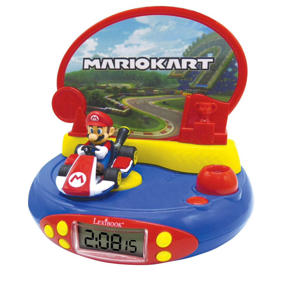 Reloj Despertador Proyector 3D Mario Kart Nintendo - Frikibase.com