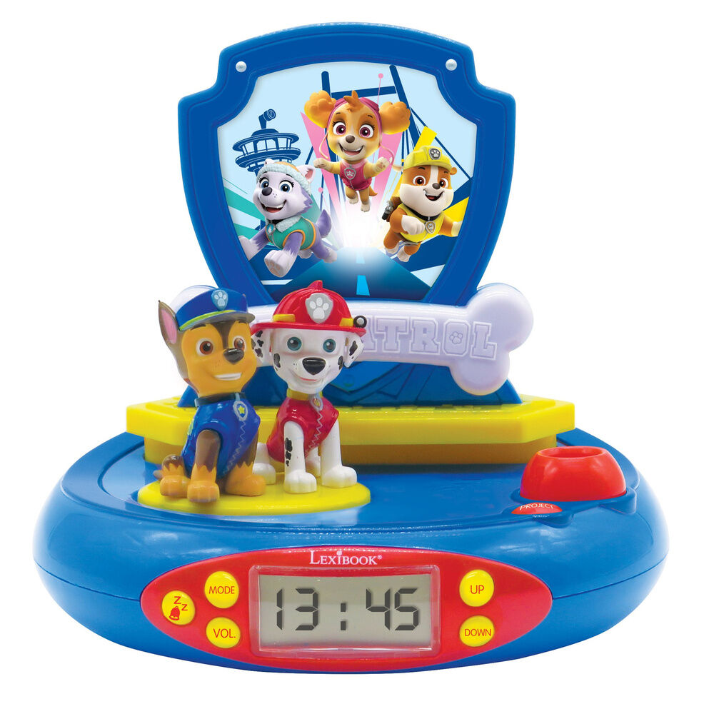 Reloj Despertador Proyector 3D Patrulla Canina Paw Patrol - Frikibase.com