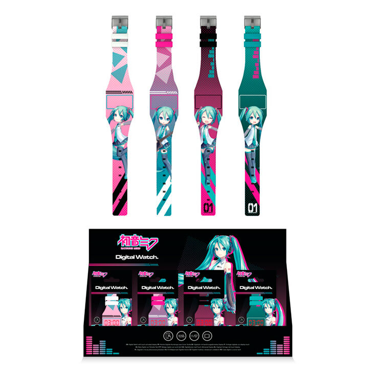 Reloj digital Hatsune Miku surtido - Frikibase.com