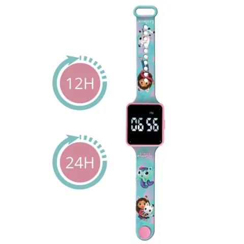 Reloj Digital LED La Casa de Muñecas de Gabby - Frikibase.com