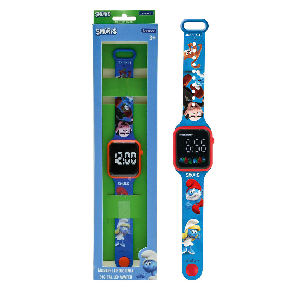 Reloj Digital LED Pitufos - Frikibase.com