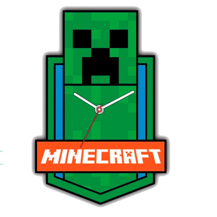 Reloj pared Minecraft - Frikibase.com
