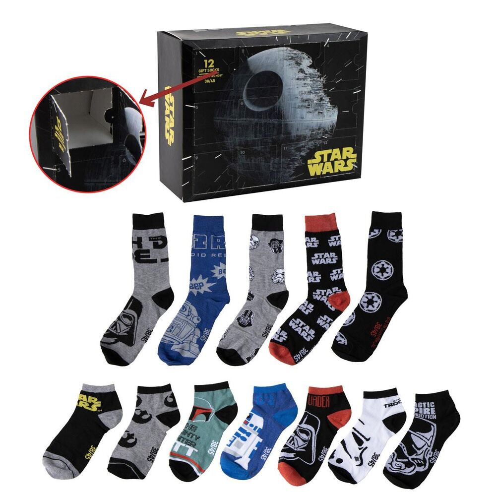 Set 12 pares calcetines Star Wars adulto - Frikibase.com