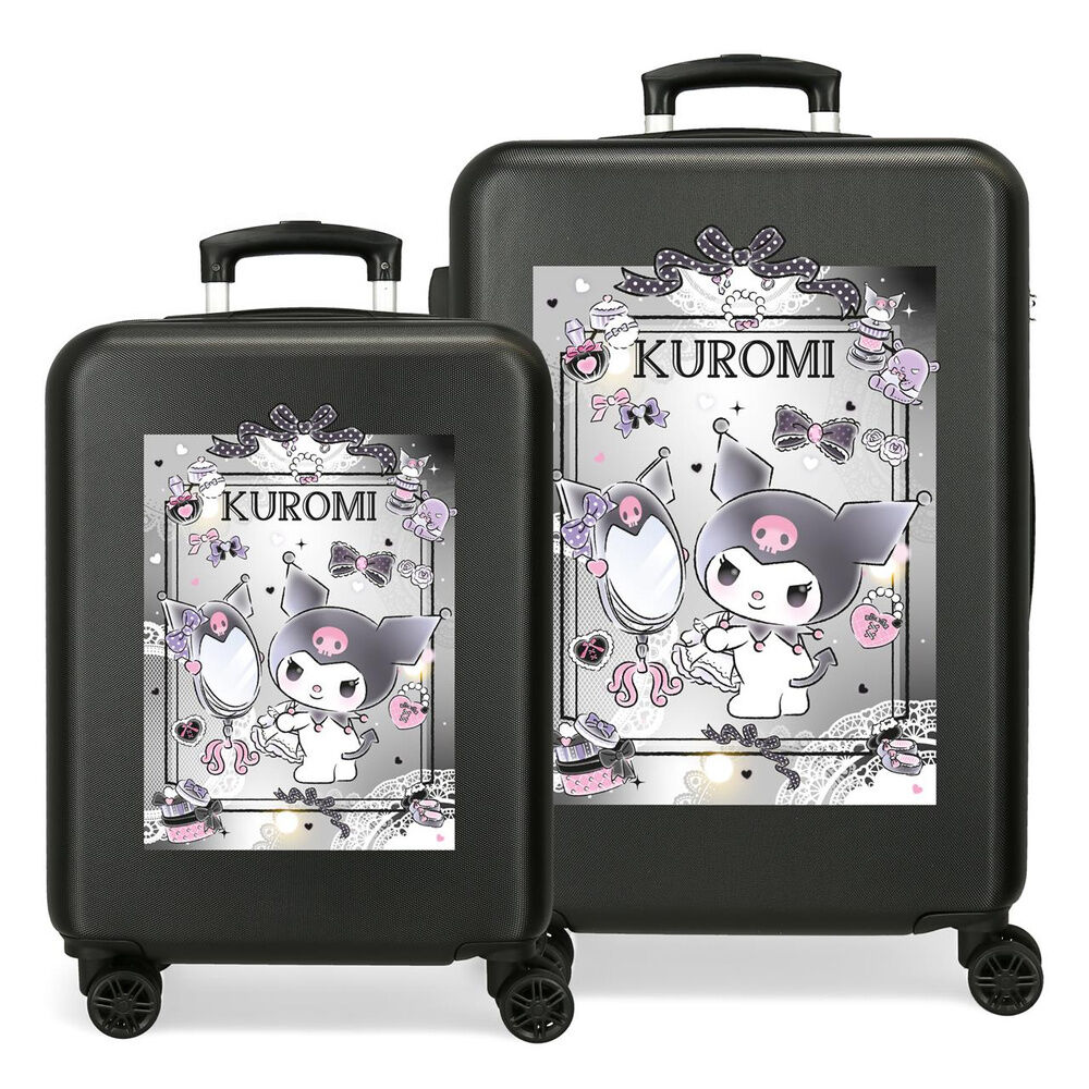 Set 2 maletas trolley ABS Dream Closer Kuromi Hello Kitty 55-65cm - Frikibase.com