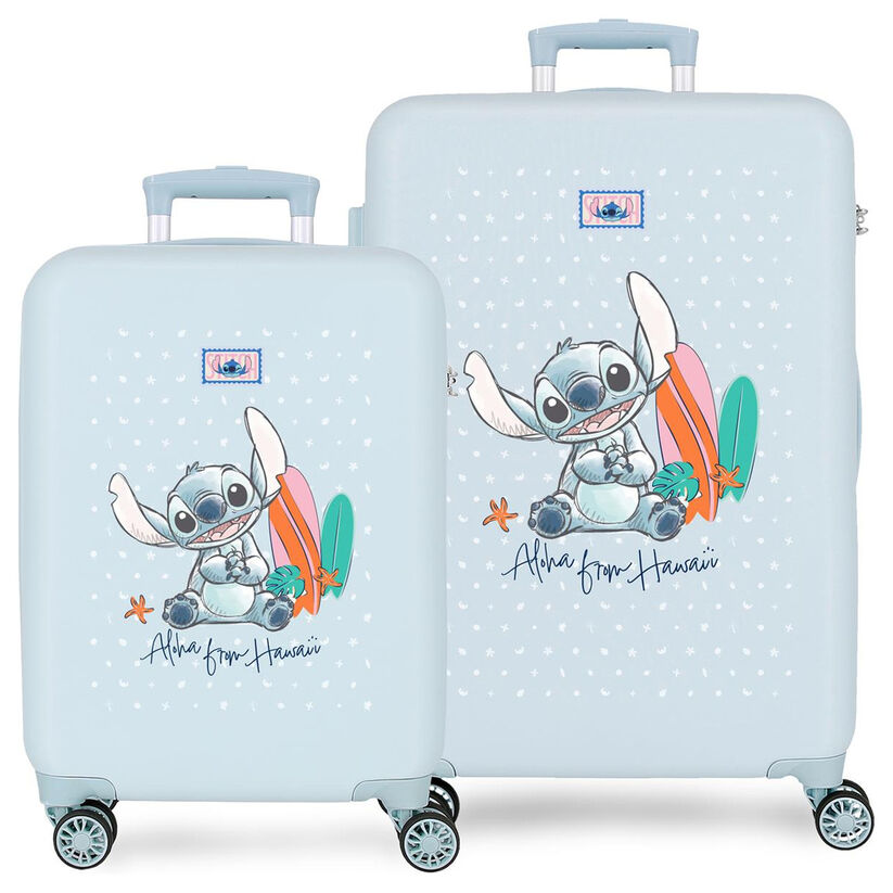 Set 2 maletas trolley ABS From Hawai Stitch Disney 55/65cm - Frikibase.com