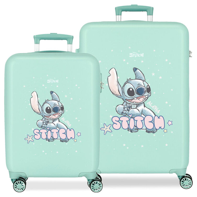 Set 2 maletas trolley ABS Lovely Stitch Disney 55/65cm - Frikibase.com
