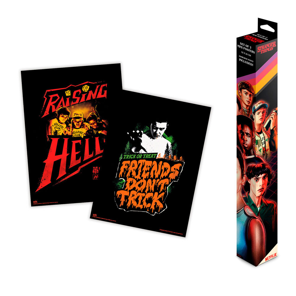 Set 2 mini posters Stranger Things - Frikibase.com