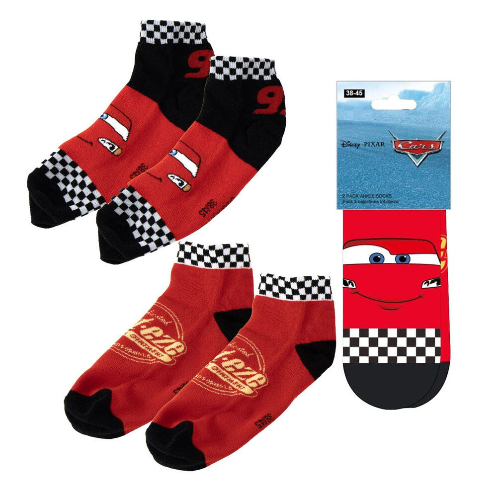 Set 2 pares calcetines Cars Disney Pixar adulto - Frikibase.com