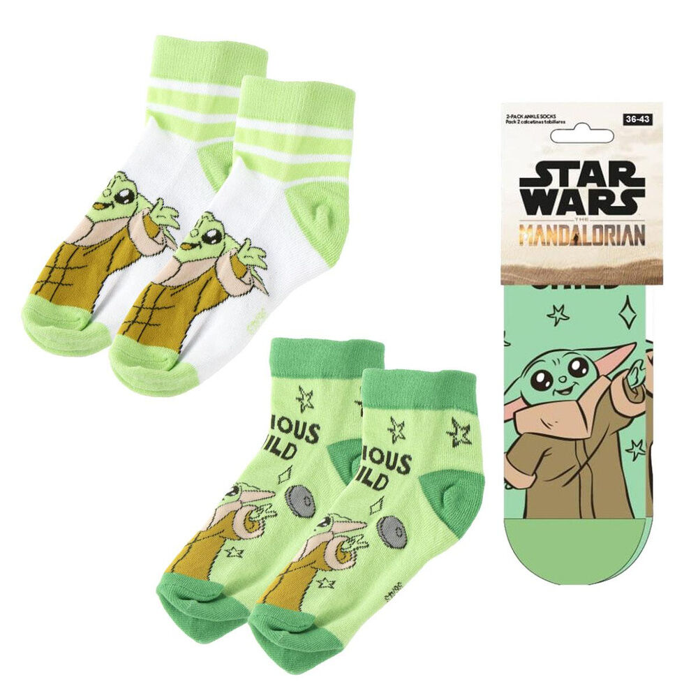 Set 2 pares calcetines Grogu The Mandalorian Star Wars adulto surtido - Frikibase.com