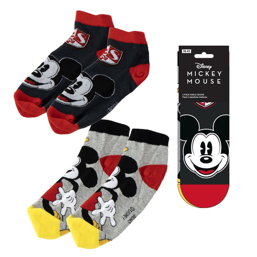Set 2 pares calcetines Mickey Disney adulto - Frikibase.com