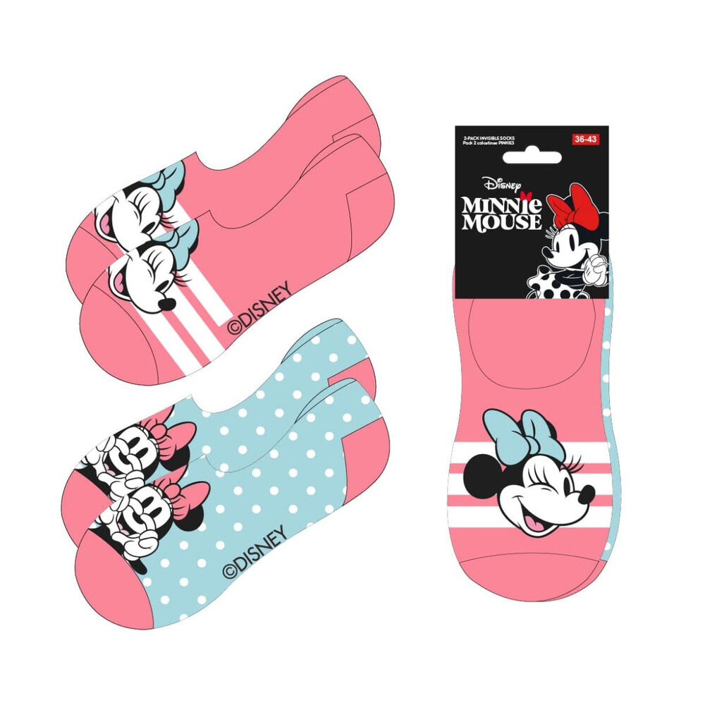 Set 2 pares calcetines Minnie Disney adulto - Frikibase.com