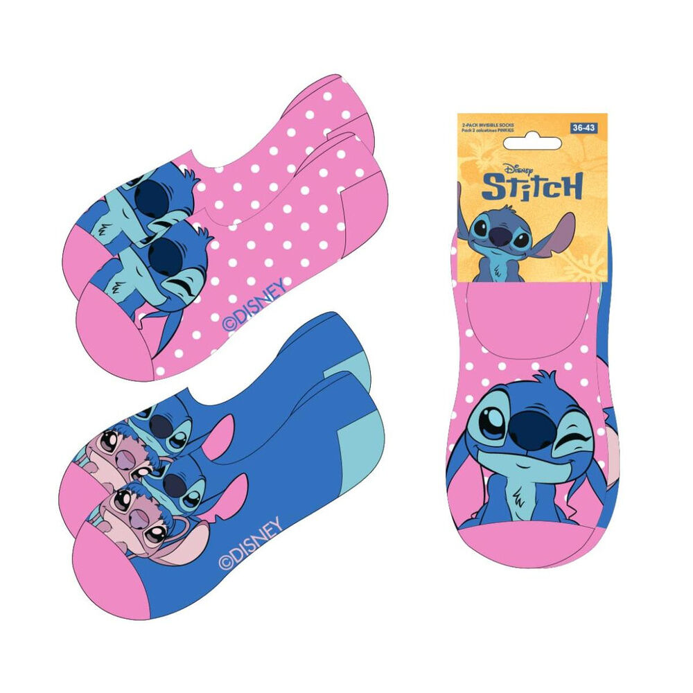 Set 2 pares calcetines Stitch Disney adulto - Frikibase.com