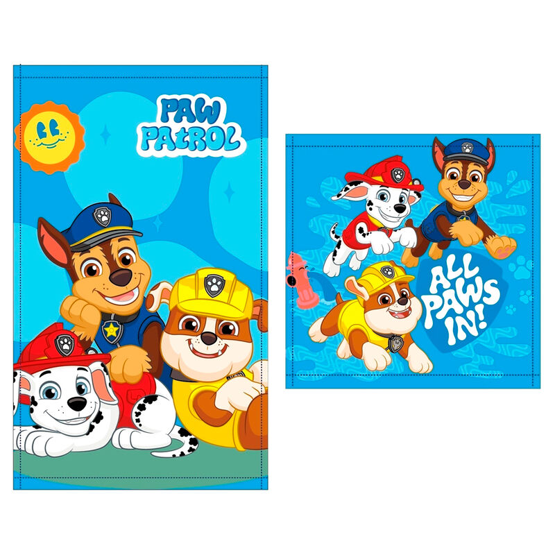 Set 2 toallas baño Patrulla Canina Paw Patrol algodon - Frikibase.com