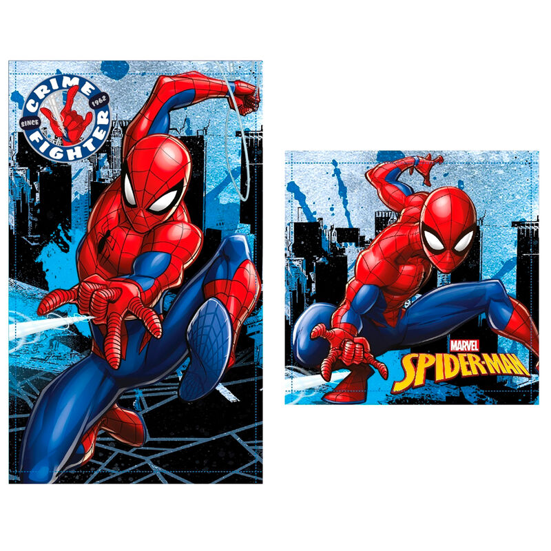 Set 2 toallas baño Spiderman Marvel algodon - Frikibase.com