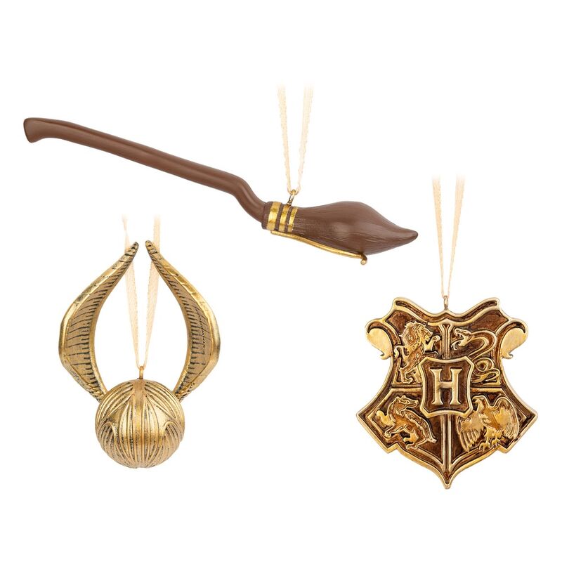 Set 3 Adornos Navidad Harry Potter - Frikibase.com