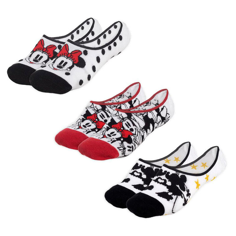 Set 3 calcetines Minnie Disney adulto - Frikibase.com