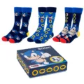 Set 3 calcetines Sonic the Hedgehog adulto - Frikibase.com