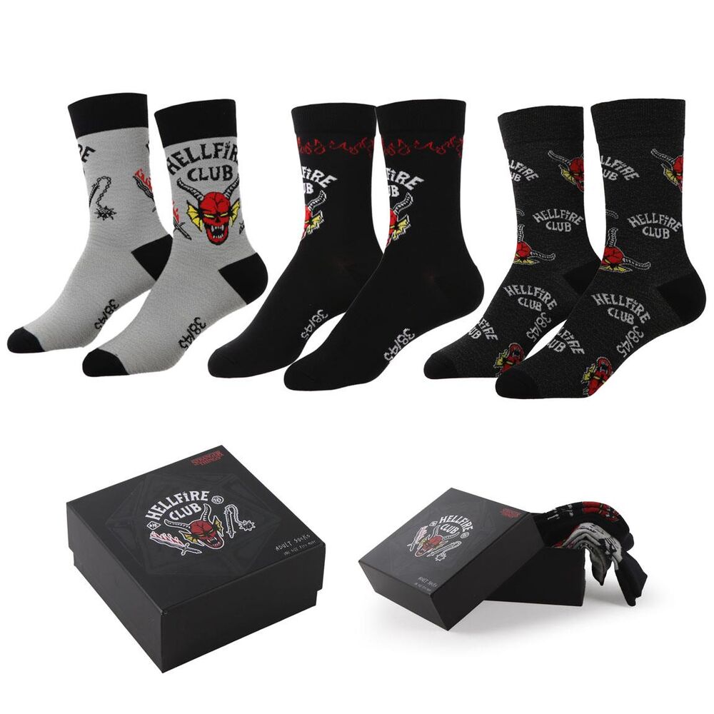 Set 3 Calcetines Stranger Things adulto - Frikibase.com