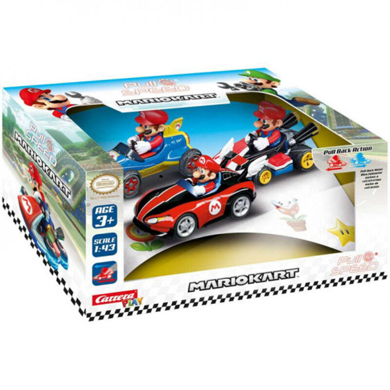 Set 3 coches Pull Speed Mario - Mario Kart - Frikibase.com