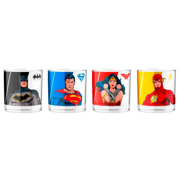 Set 4 mini vasos Superheroes DC Comics - Frikibase.com