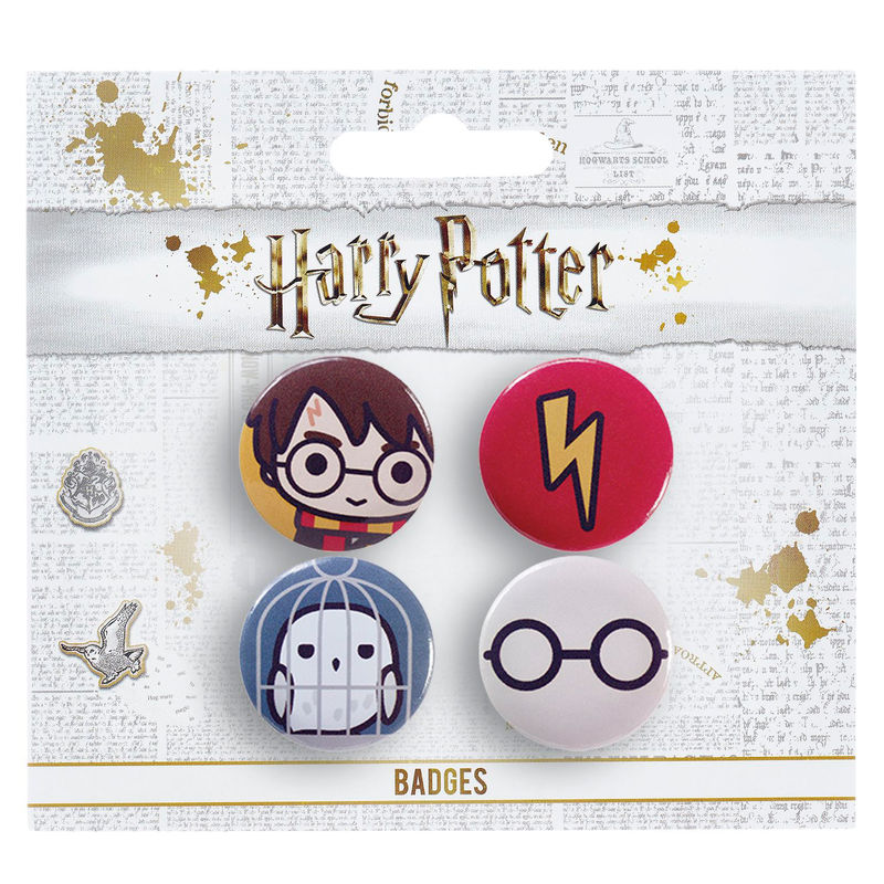 Set 4 pin Harry Potter surtido - Frikibase.com