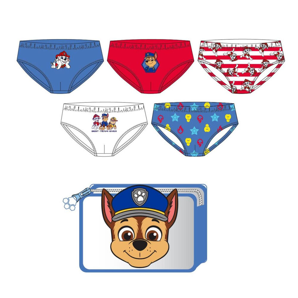 Set 5 calzoncillos Patrulla Canina Paw Patrol - Frikibase.com