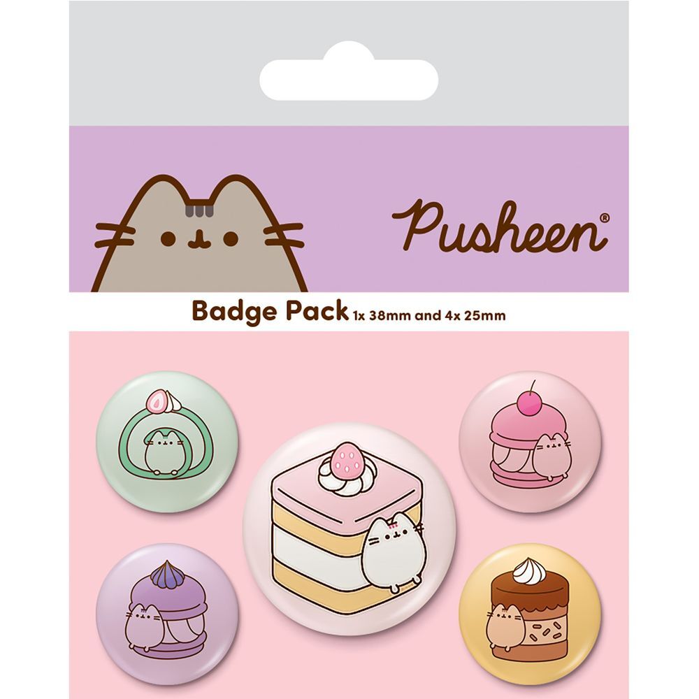 Set 5 chapas Pusheen - Frikibase.com