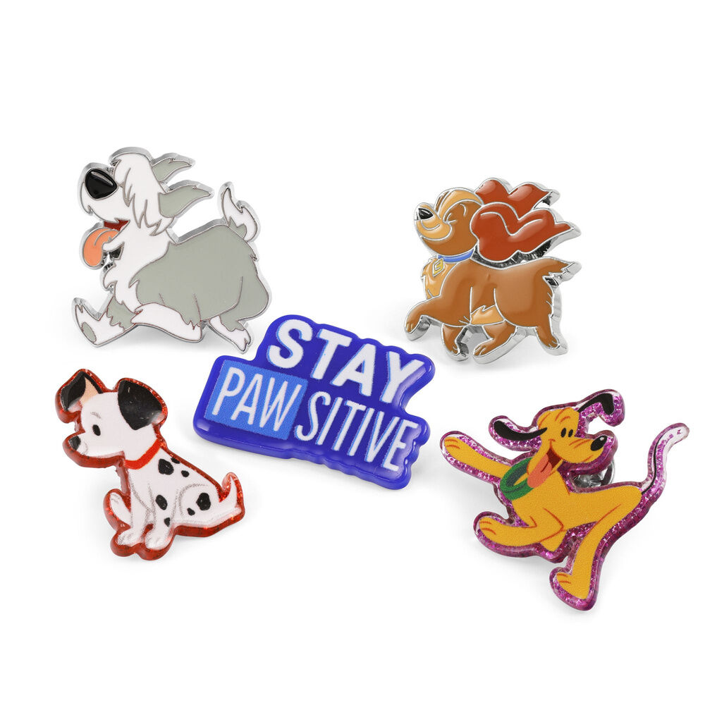 Set 5 pins Perros Disney - Frikibase.com