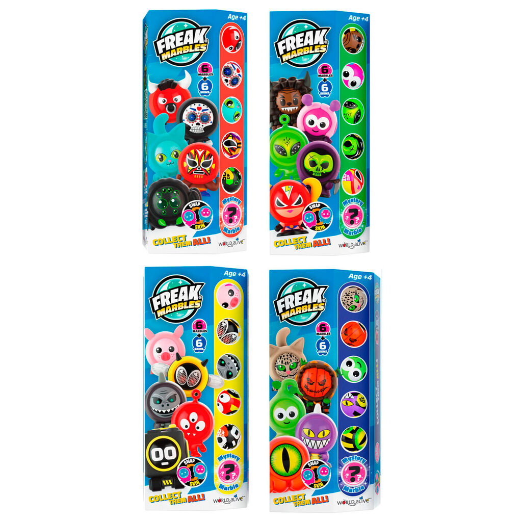 Set 6 Canicas + Skin - Freak Marbles surtido - Frikibase.com
