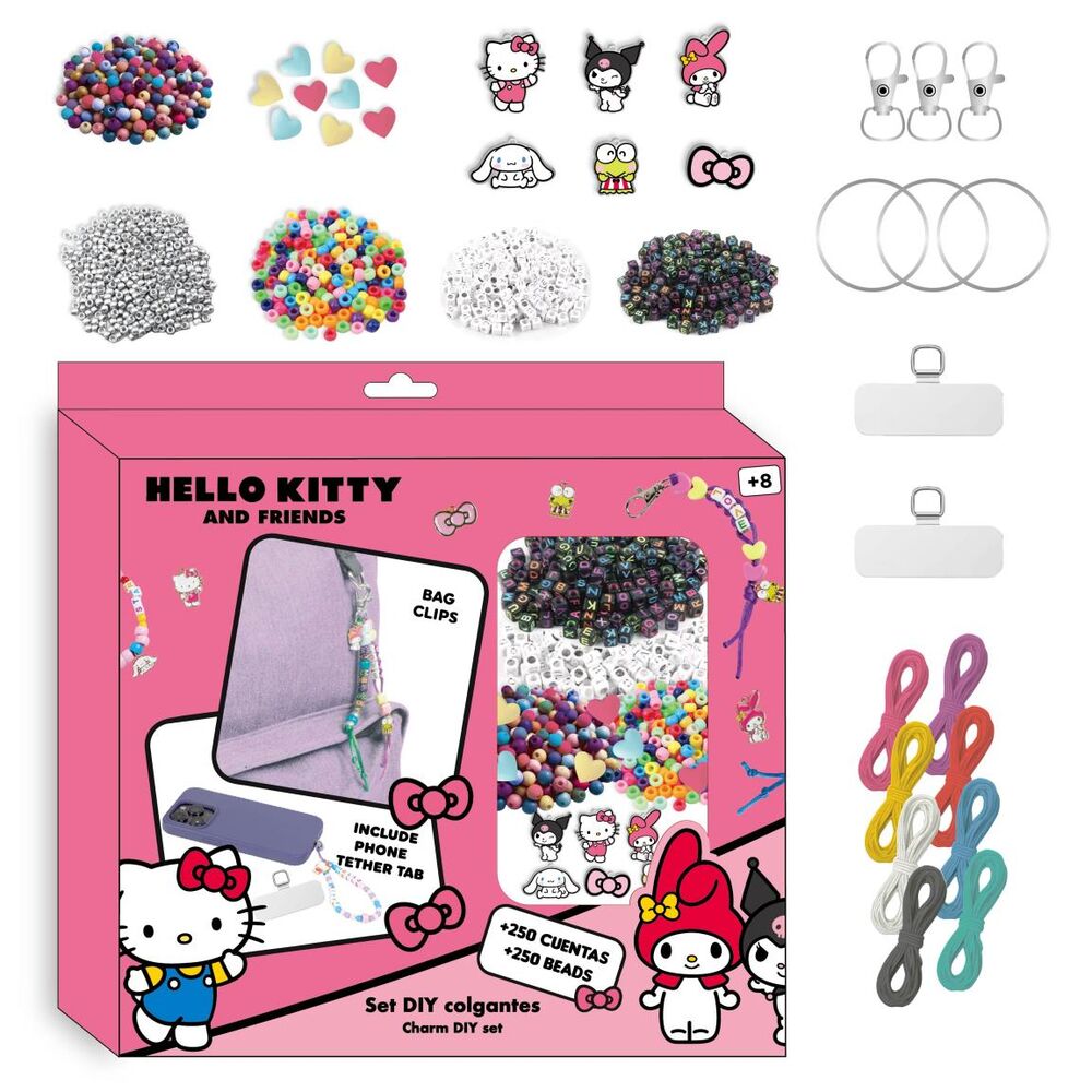 Set bisuteria Bag Clip Hello Kitty and Friends - Frikibase.com