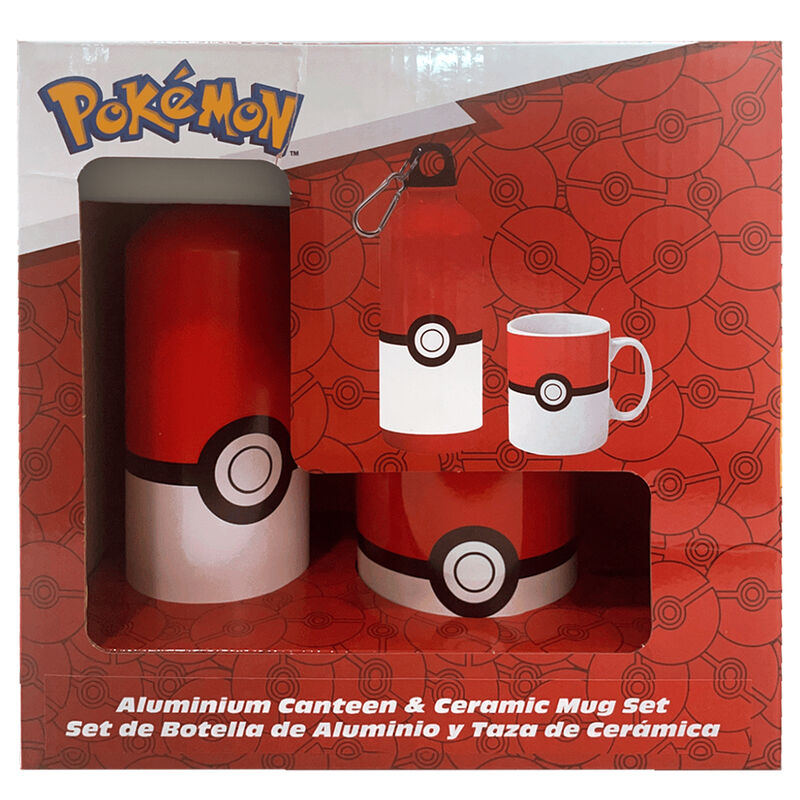 Set cantimplora aluminio + taza ceramica Pokemon - Frikibase.com