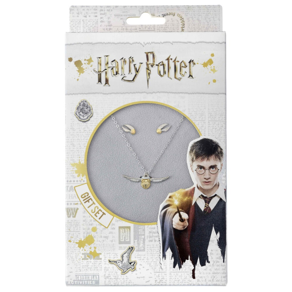 Set colgante + pendientes Golden Snitch Harry Potter - Frikibase.com