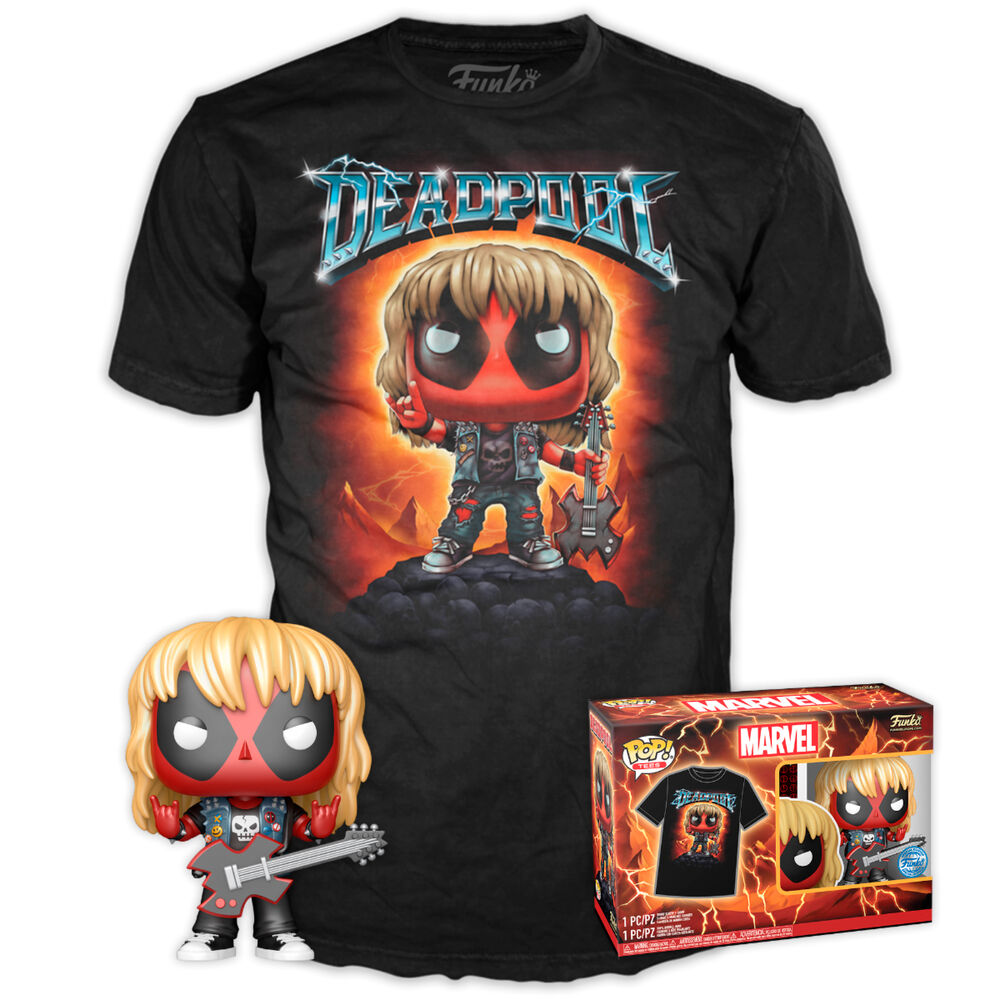 Set figura POP & Tee Marvel Deadpool Heavy Metal - Frikibase.com