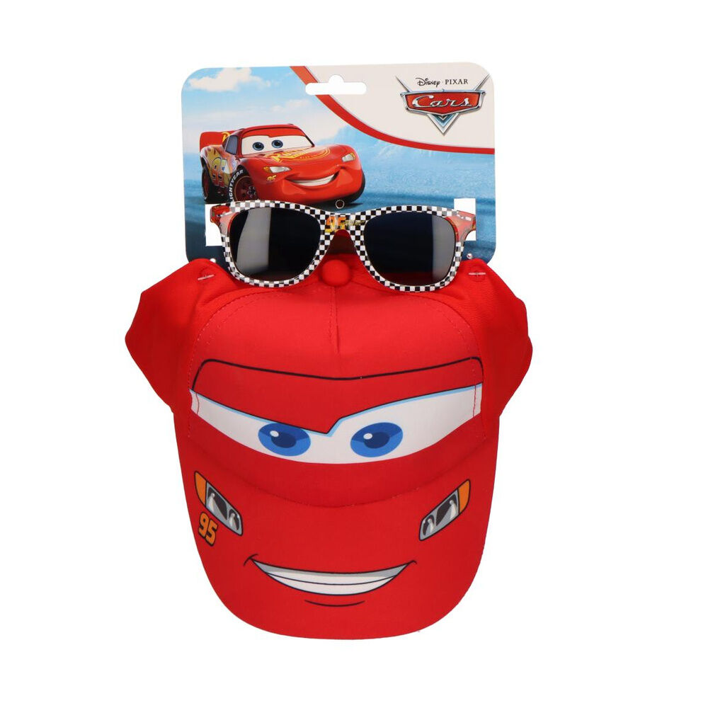 Set gorra + gafas sol Cars Disney Pixar - Frikibase.com