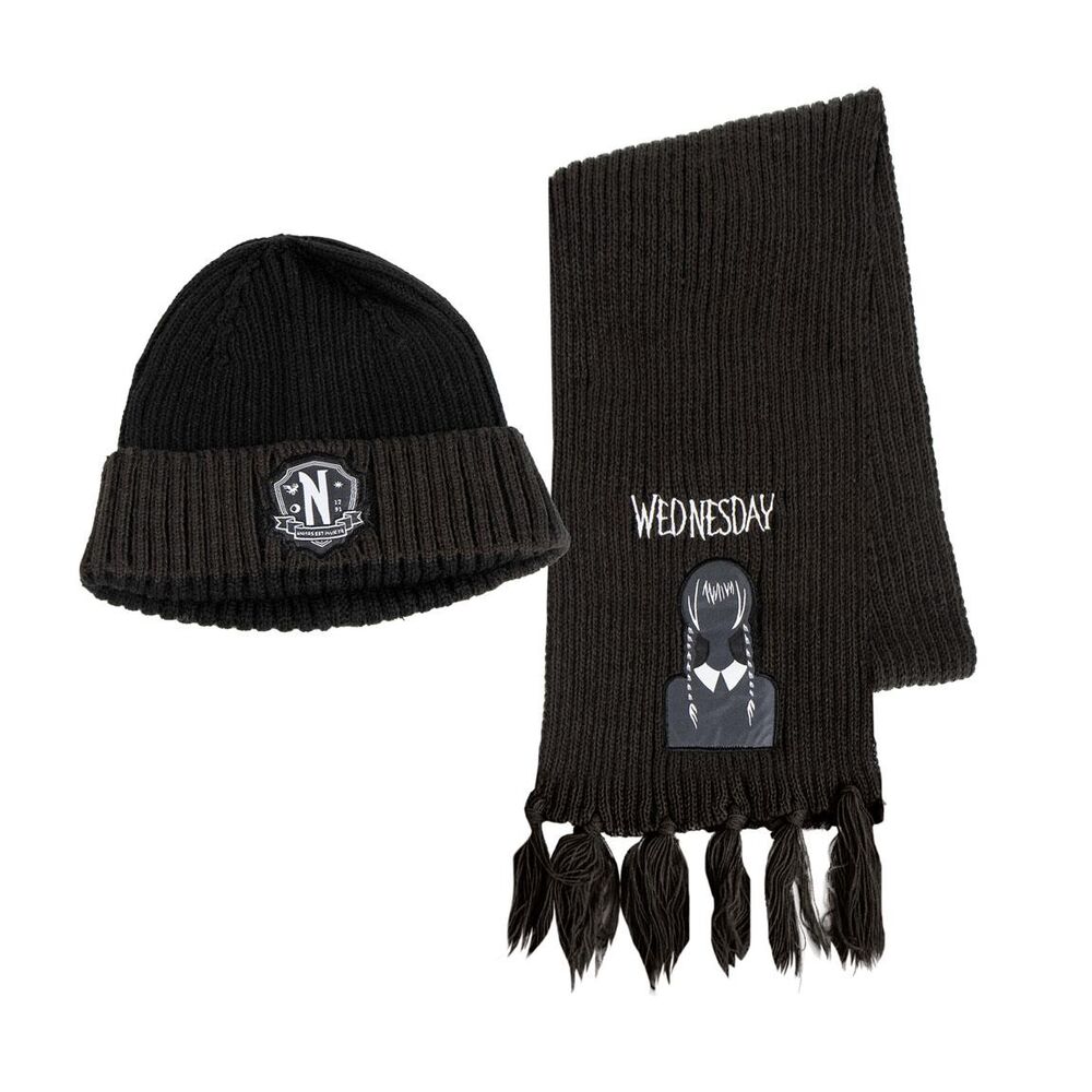 Set gorro y bufanda Miercoles - Frikibase.com