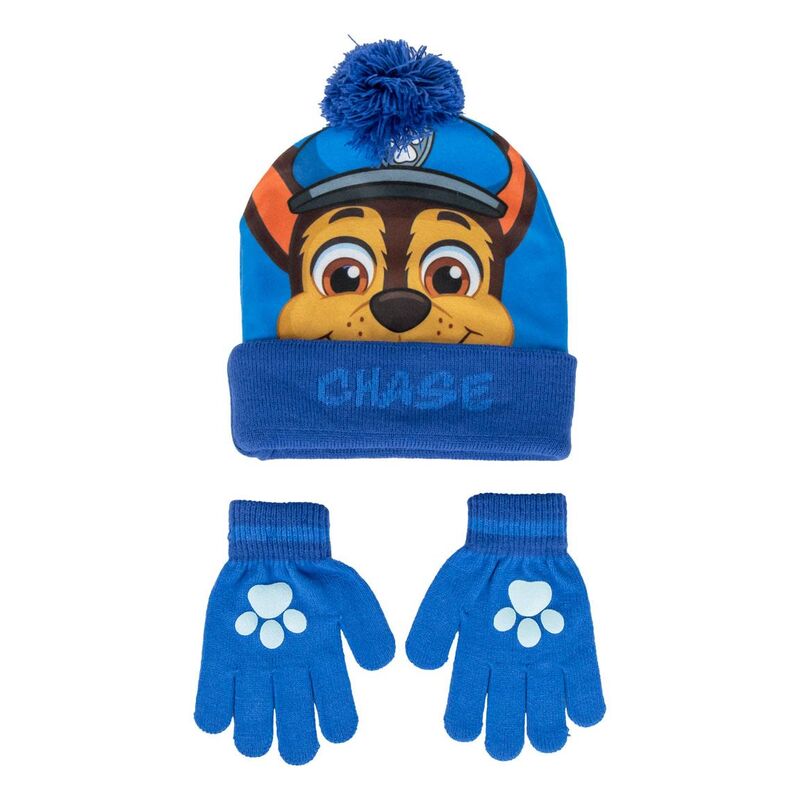 Set gorro y guantes Chase Patrulla Canina Paw Patrol - Frikibase.com