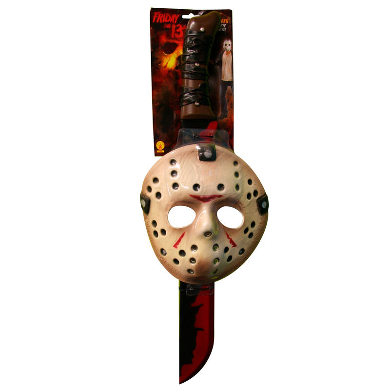 Set mascara y machete Jason Friday the 13th adulto - Frikibase.com