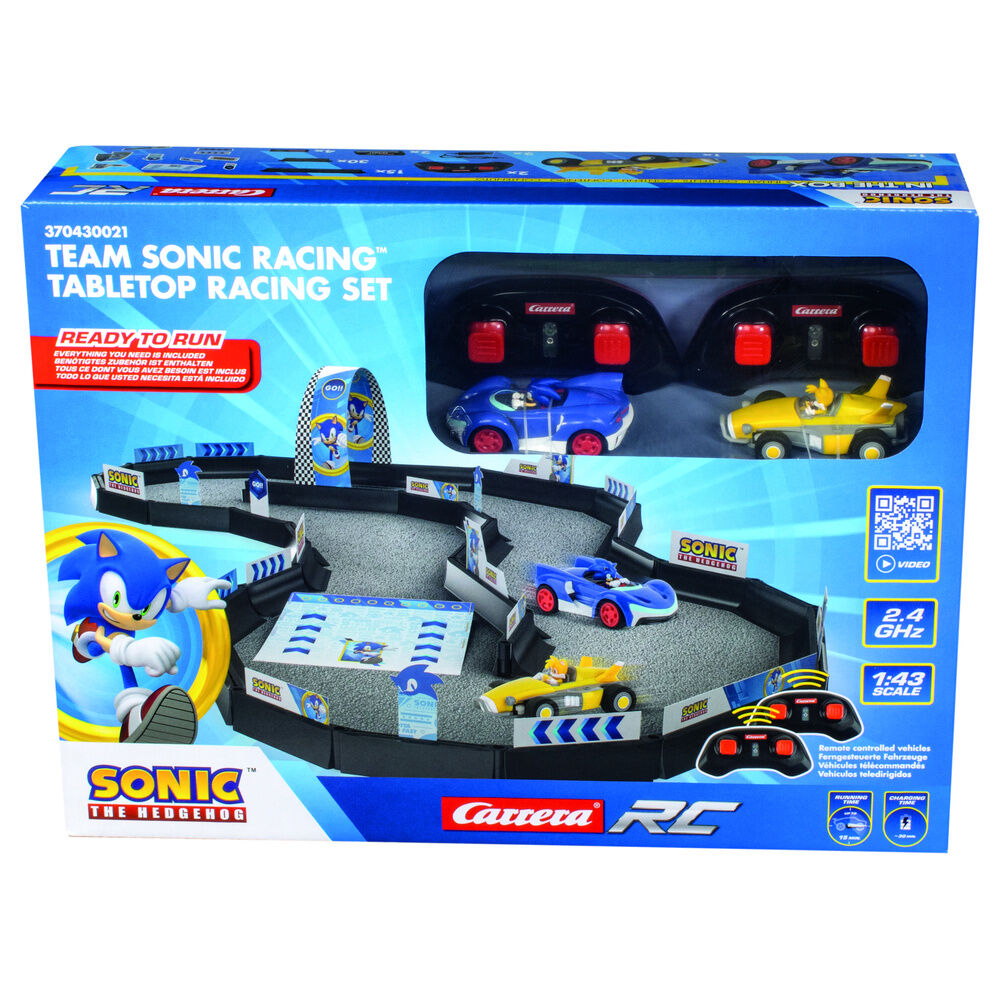 Set Mini radio control Sonic & Tail + pista Sonic the Hedgehog - Frikibase.com