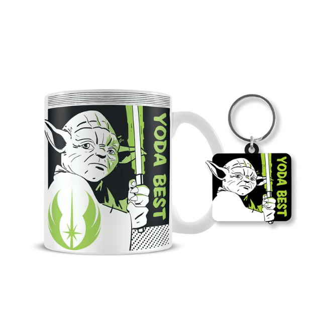 Set Taza + Llavero Yoda Best Star Wars - Frikibase.com
