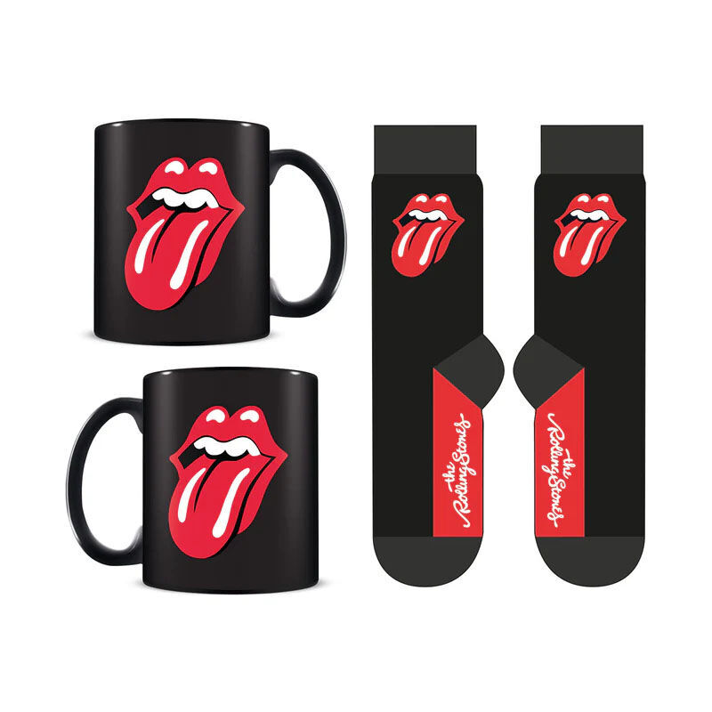 Set Taza y Calcetines Rolling Stones - Frikibase.com
